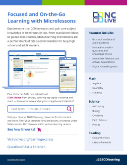 A computer and phone together showing the microlessons available in LearningExpress.